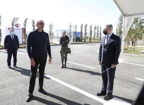 Ağdam Sənaye Parkında iki müəssisə inşa ediləcək – FOTOLAR