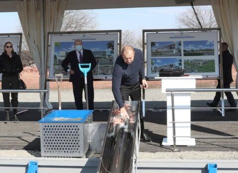 Prezident 210 çarpayılıq Ağdam Mərkəzi Xəstəxanasının TƏMƏLİNİ QOYDU