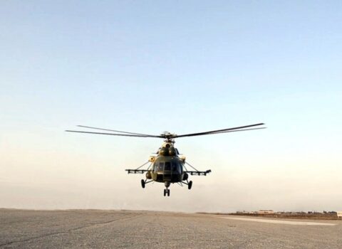 Helikopterlərlə uçuş məşqləri keçirildi – VİDEO