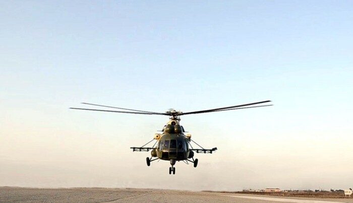 Helikopterlərlə uçuş məşqləri keçirildi – VİDEO Helikopterlərlə uçuş məşqləri keçirildi – VİDEO