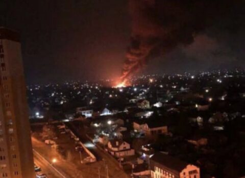 Rusiya Kiyevi bombalayır – FOTO/VİDEO