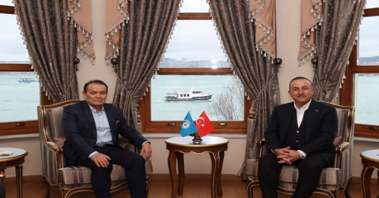 Çavuşoğlu TDT baş katibi ilə görüşdü Çavuşoğlu TDT baş katibi ilə görüşdü