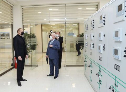 Prezident “Qobu” Enerji Qovşağının açılışında iştirak etdi – FOTOLAR + YENİLƏNİB