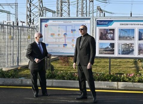 Prezident “Yaşma” qovşaq yarımstansiyasının AÇILIŞINDA – FOTOLAR