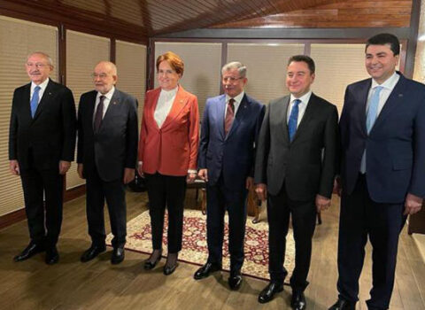 Türkiyənin 6 müxalifət lideri bir arada – Zirvədən FOTO