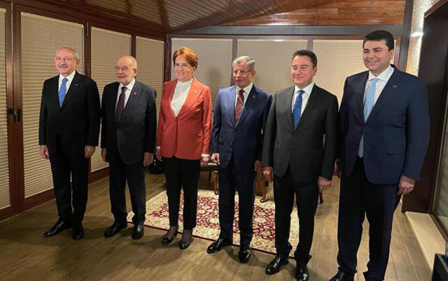 Türkiyənin 6 müxalifət lideri bir arada – Zirvədən FOTO Türkiyənin 6 müxalifət lideri bir arada – Zirvədən FOTO