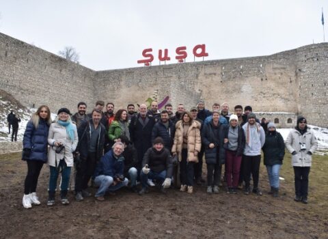 Dünyaşöhrətli səyahətçilərin Şuşa səfərindən FOTOLAR