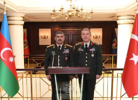 Zakir Həsənov və Hulusi Akar görüşdülər – YENİLƏNİB + FOTO/VİDEO
