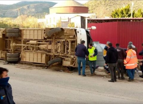 Türkiyədə ağır qəza – 15 nəfər yaralandı