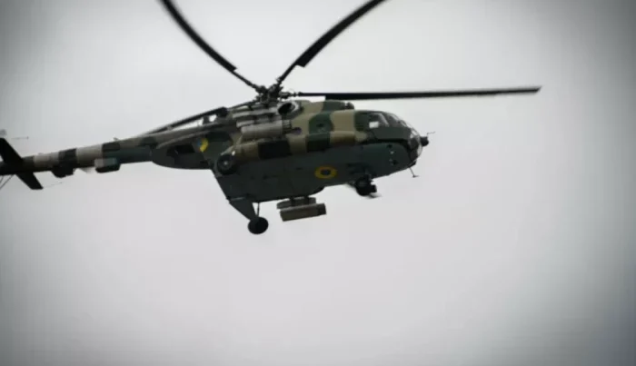 Ukraynanın “Mi-8” helikopteri vuruldu Ukraynanın “Mi-8” helikopteri vuruldu