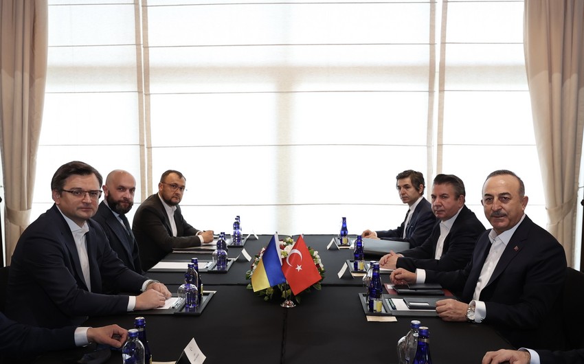 Ukrayna və Türkiyənin XİN başçıları GÖRÜŞDÜLƏR - FOTO