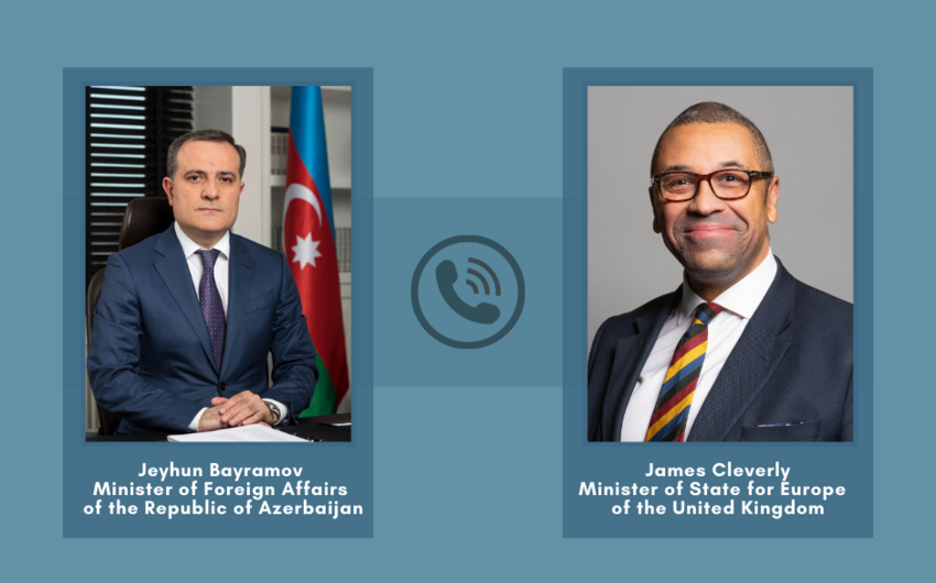 Ceyhun Bayramov britaniyalı nazirlə Ukraynadakı vəziyyəti MÜZAKİRƏ ETDİ