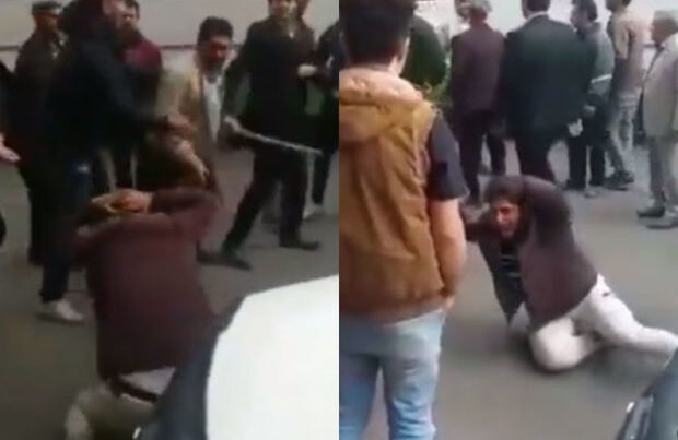 İranda bələdiyyə məmuru səyyar satıcını dəyənəklə döydü – VİDEO İranda bələdiyyə məmuru səyyar satıcını dəyənəklə döydü – VİDEO