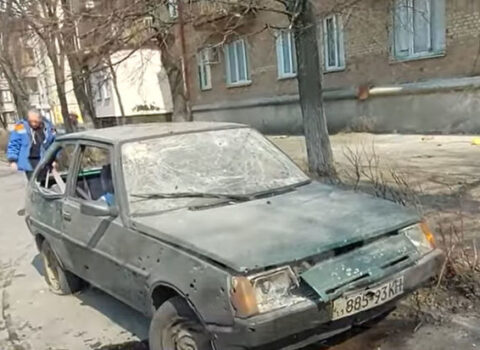 Ukraynanın bombalanmış Nivki rayonu – VİDEO