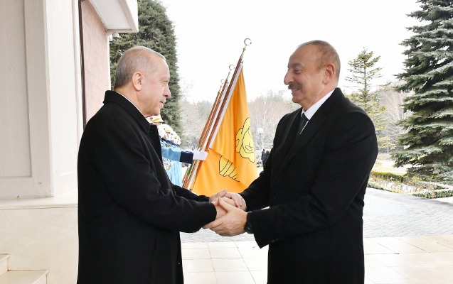 İlham Əliyevlə Ərdoğan arasında görüş keçirildi - YENİLƏNİB / FOTOLAR