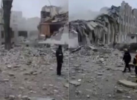 Rusiya raketlə Jitomirdəki məktəbi darmadağın etdi – DƏHŞƏTLİ GÖRÜNTÜLƏR 