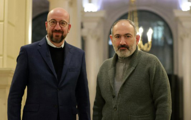 Paşinyan Mişellə Qarabağı MÜZAKİRƏ ETDİ Paşinyan Mişellə Qarabağı MÜZAKİRƏ ETDİ