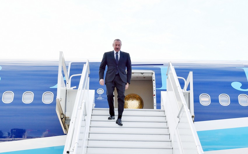 Prezident Türkiyəyə işgüzar səfərə GETDİ