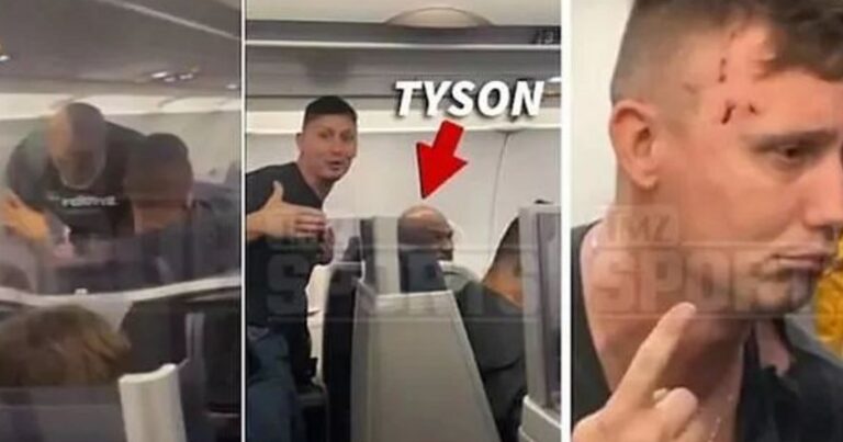 Tayson təyyarədə sərnişini döydü Tayson təyyarədə sərnişini döydü