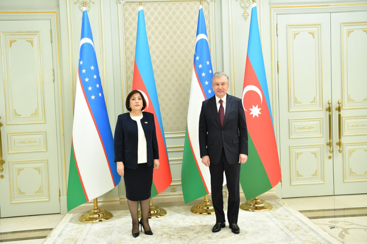 Özbəkistan Prezidenti Sahibə Qafarovanı qəbul etdi 