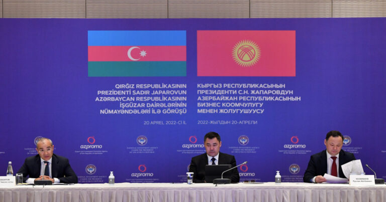 Azərbaycan Qırğızıstanla işgüzar əlaqələrin gücləndirilməsini müzakirə etdi