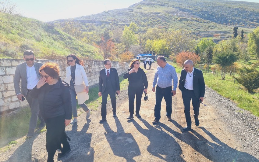 İCOMOS-un vitse-prezidenti Ağdam şəhərinə səfər etdi - FOTOLAR