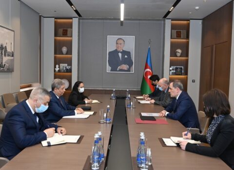 Ceyhun Bayramov Misirin Azərbaycanda yeni səfiri ilə görüşdü