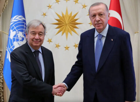 Ərdoğan Ankarada Quterreşi qəbul etdi