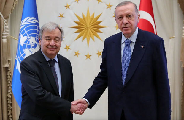 Ərdoğan Ankarada Quterreşi qəbul etdi Ərdoğan Ankarada Quterreşi qəbul etdi