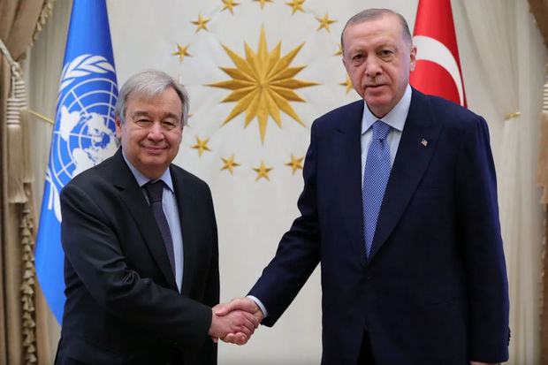 Ərdoğan Ankarada Quterreşi qəbul etdi