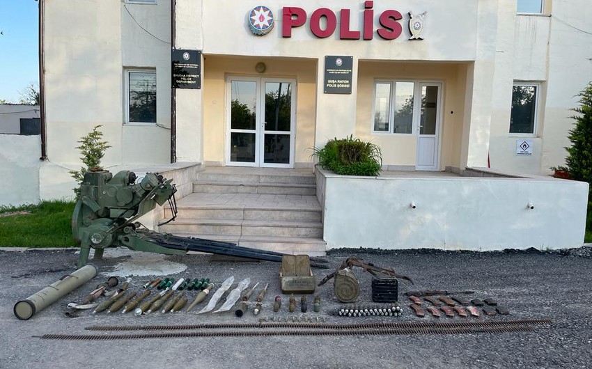 Şuşada xeyli sayda silah-sursat AŞKARLANDI