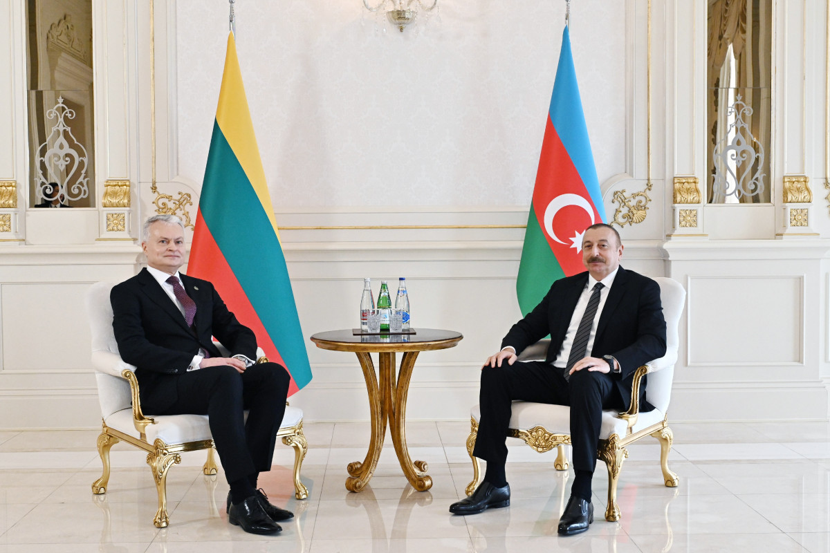 Azərbaycan və Litva prezidentlərinin görüşü olub - FOTO