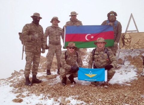 Hərbçilərin “Heydər zirvəsi”nə ekspedisiyası başa çatdı – FOTO – VİDEO