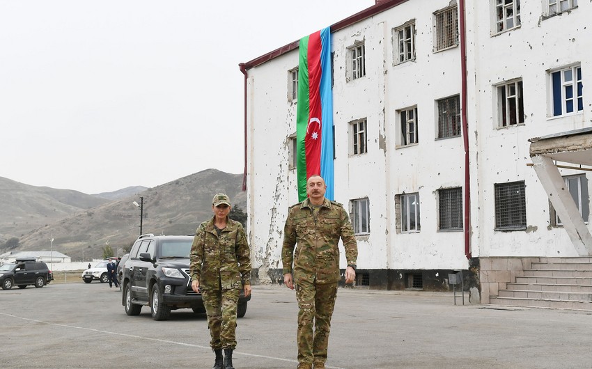 Prezident İlham Əliyev və Mehriban Əliyeva Füzuli rayonuna səfər ediblər