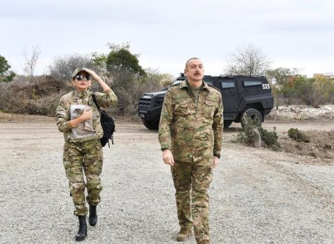 Prezident İlham Əliyev və birinci xanım Mehriban Əliyeva Şuşada səfərdə olublar