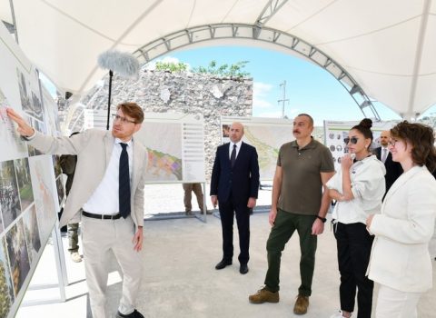 Prezident və xanımına Zəngilan şəhərinin Baş planı təqdim olundu – YENİLƏNİB