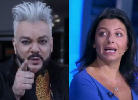 Filip Kirkorov Simonyana yerini göstərdi: “Dedi-qodu yayan ədəbsiz qarı…” – VİDEO