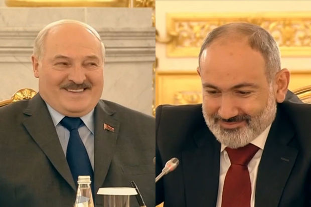 Paşinyan KTMT liderləri qarşısında gülünc vəziyyətə düşdü - VİDEO
