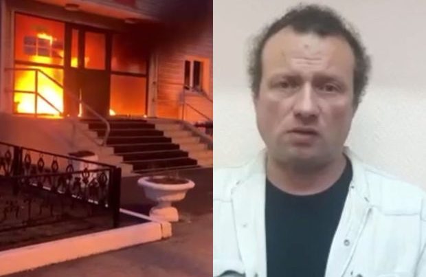 Rusiyada hərbi komissarlığı yandıran şəxs SAXLANILDI – VİDEO Rusiyada hərbi komissarlığı yandıran şəxs SAXLANILDI – VİDEO