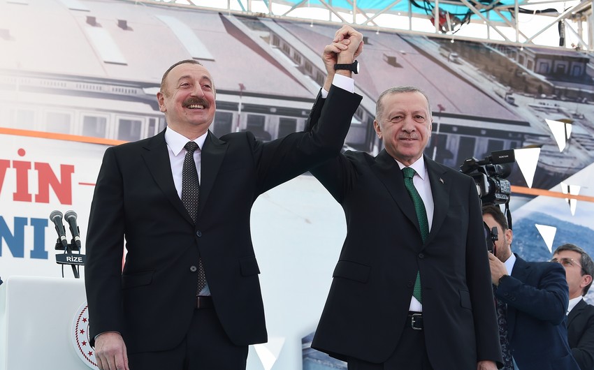 İlham Əliyev və Rəcəb Tayyib Ərdoğan 