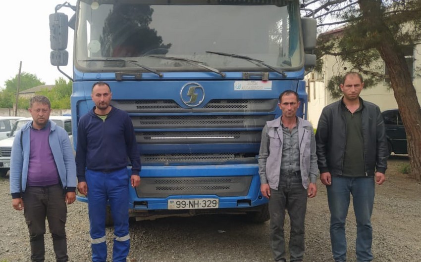 Azad edilmiş ərazilərdən metal tullantıları aparan şəxslər saxlanıldı
