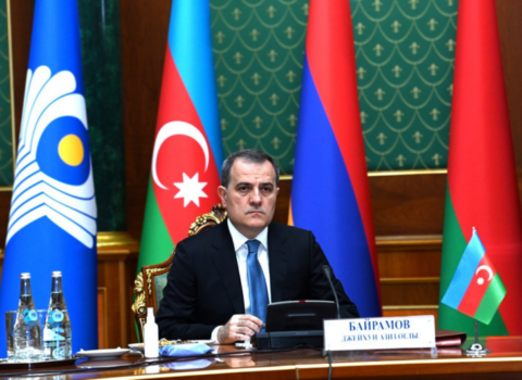 Ceyhun Bayramov MDB XİN başçıları Şurasının iclasında çıxış edib – FOTO