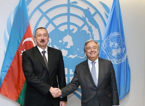 BMT-nin Baş katibi İlham Əliyevi TƏBRİK ETDİ