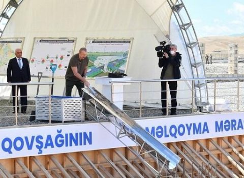 Prezident “Cəbrayıl” enerji qovşağının təməlini qoydu – YENİLƏNİB