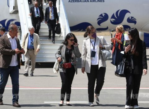 IX Qlobal Bakı Forumunun iştirakçıları Füzuli Hava Limanı ilə tanış oldular