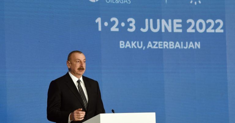 İlham Əliyev: “Şaxələndirmə enerji təhlükəsizliyinin ən vacib amillərindən biridir” İlham Əliyev: “Şaxələndirmə enerji təhlükəsizliyinin ən vacib amillərindən biridir”