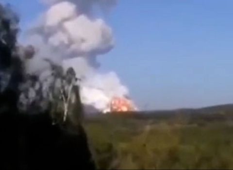 Ukrayna zavodunda güclü partlayış baş verdi – VİDEO