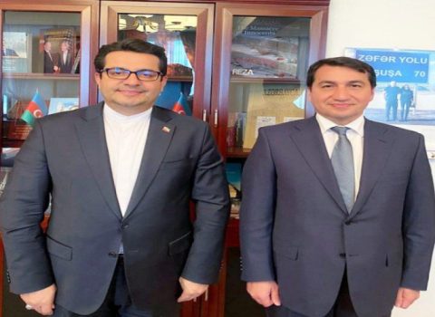 Hikmət Hacıyev İran səfiri ilə görüşdü