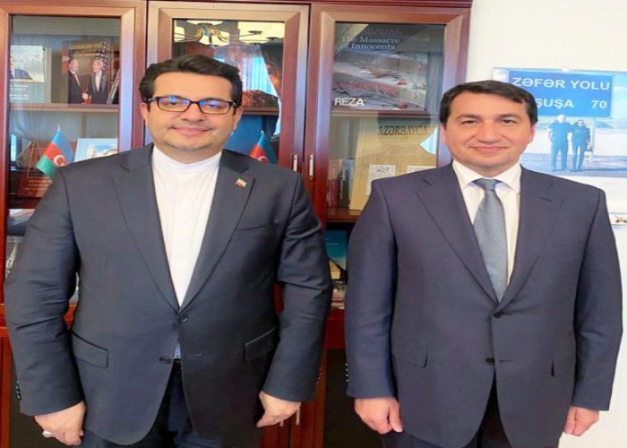 Hikmət Hacıyev İran səfiri ilə görüşdü