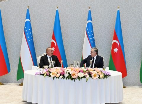 İlham Əliyevin şərəfinə rəsmi ziyafət verildi
